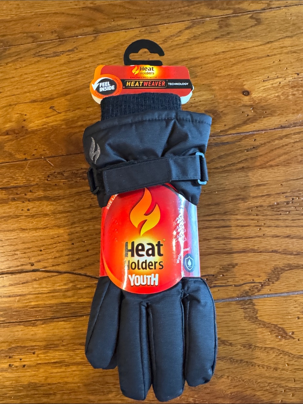 Heat Holders Youth Black Insulated Gloves